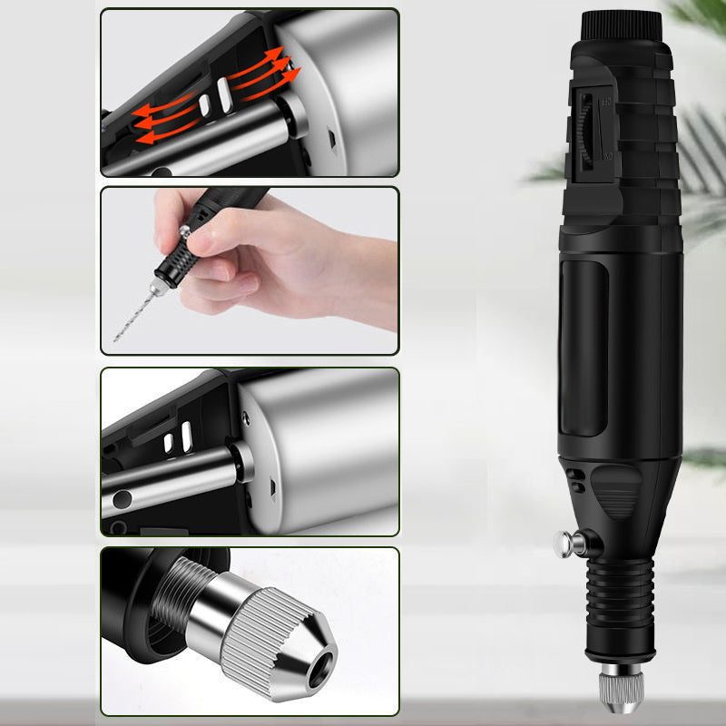 🔧50% DE RÉDUCTION!✨Mini Machine à Graver Portable Multifonctionnelle - 3-en-1 Gravure/Perçage/Polissage avec 3 Embouts pour Métal&Bois&Verre💎⚙️