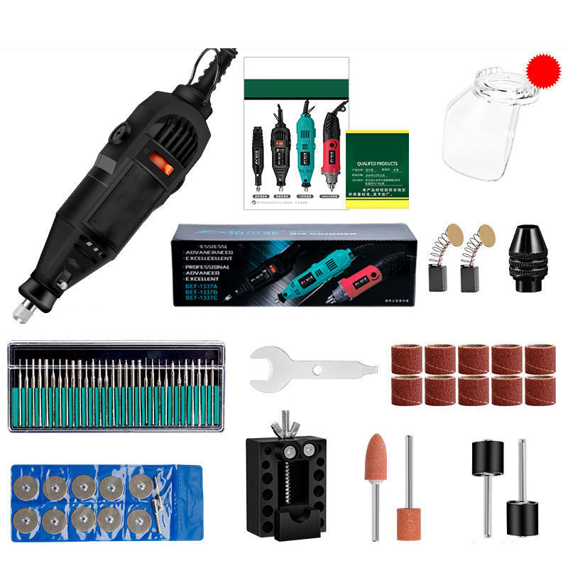 🔧50% DE RÉDUCTION!✨Mini Machine à Graver Portable Multifonctionnelle - 3-en-1 Gravure/Perçage/Polissage avec 3 Embouts pour Métal&Bois&Verre💎⚙️