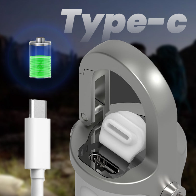 1200LM Mini Lampe Torche à Porte-Clés Ultra Brillante Étanche