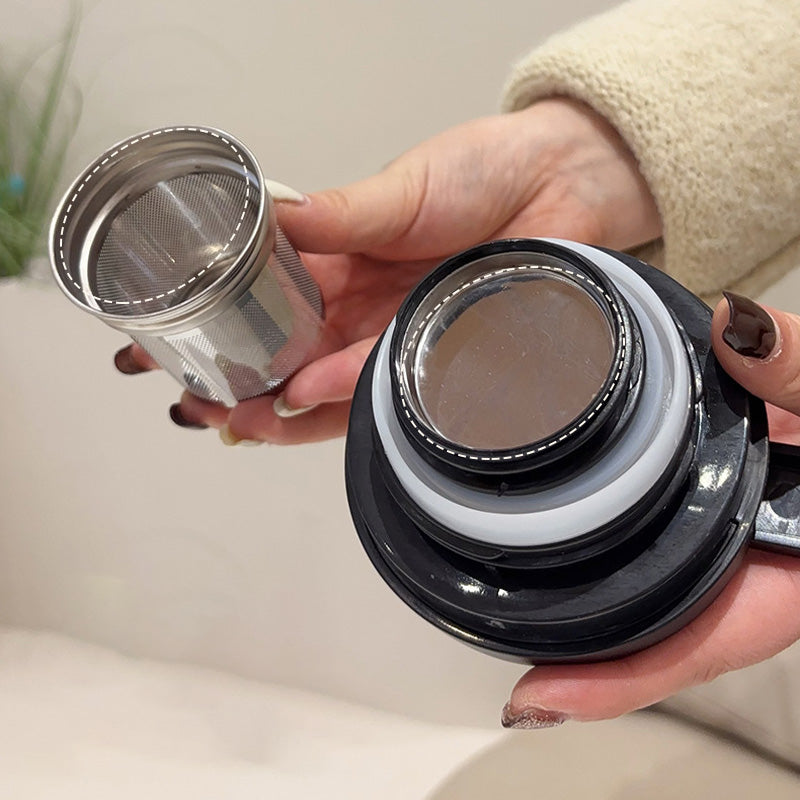 🎉50% DE RÉDUCTION EXCEPTIONNELLE ! ✨ Théière Isolante 1000ml avec Filtre – Élégance Florale & Conservation Longue de la Température ☕
