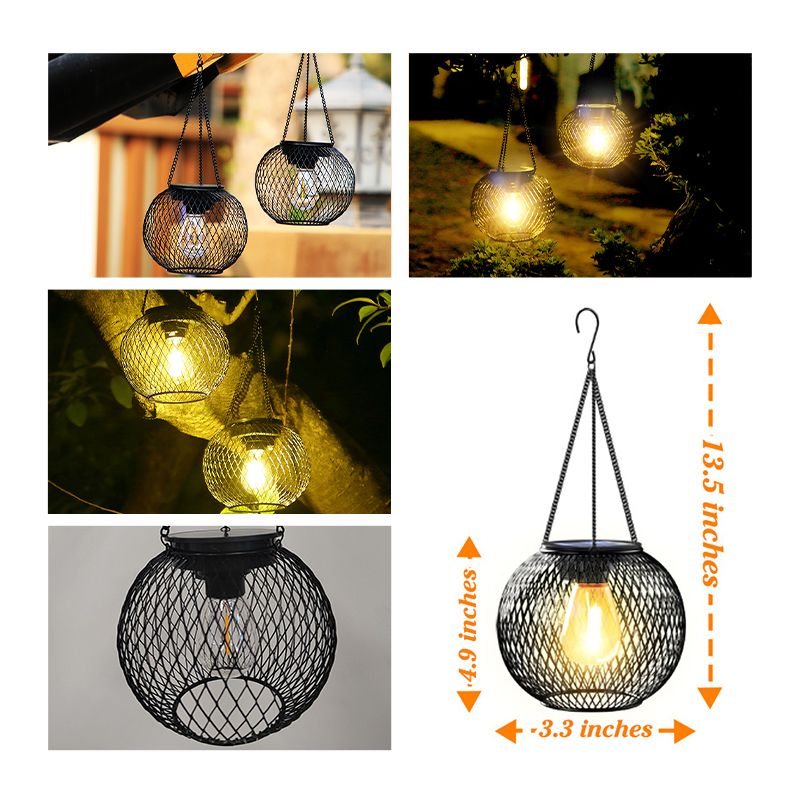 Lanternes Solaires Rétro en Métal