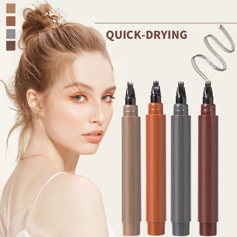 💄Achetez-en 1 obtenez-en 1 gratuitement✨Stylo 4 en 1 Waterproof pour Barbe & Sourcils – Tenue 24h, Sans Bavures & 4 Teintes Naturelles🧔‍♂️👁️
