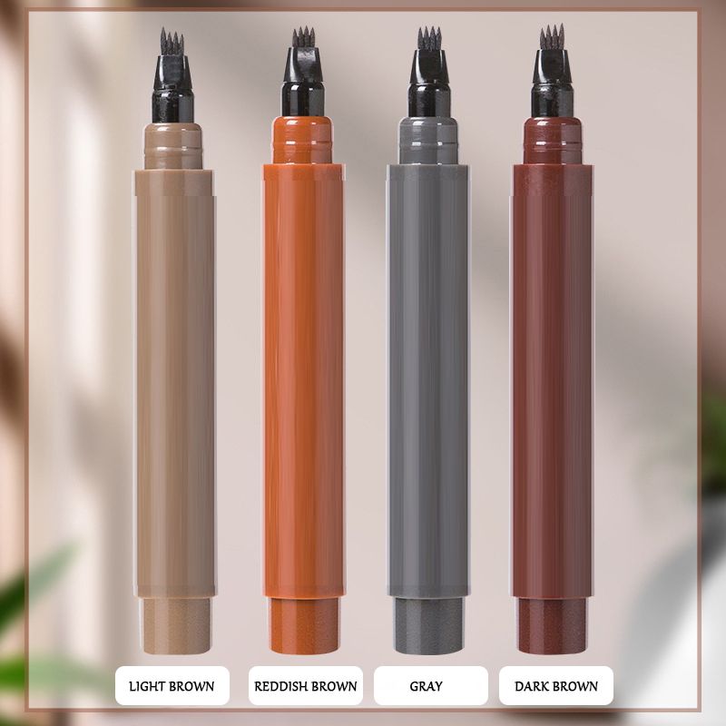 💄Achetez-en 1 obtenez-en 1 gratuitement✨Stylo 4 en 1 Waterproof pour Barbe & Sourcils – Tenue 24h, Sans Bavures & 4 Teintes Naturelles🧔‍♂️👁️