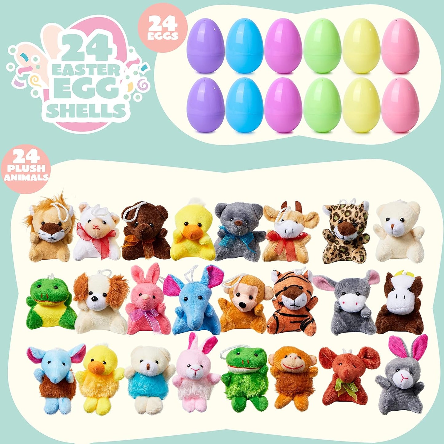 🥚Une Surprise dans Chaque Œuf ! | Collection de Mini Peluches Uniques | Couleurs Vives, Sans Bonbons🐰