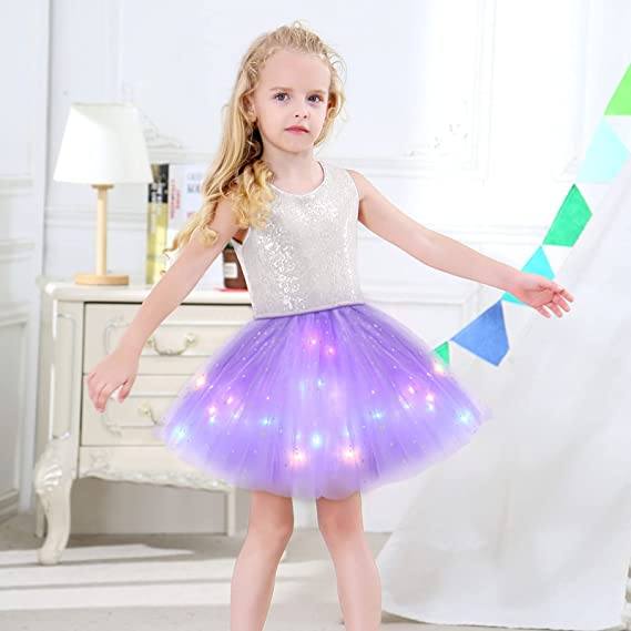👗 68% DE RÉDUCTION ! ✨ Jupe Tutu LED Magique - Illumination Éclatante avec 8 Modes Lumineux, Parfaite pour Fêtes/Déguisements/Photos 💃🎉