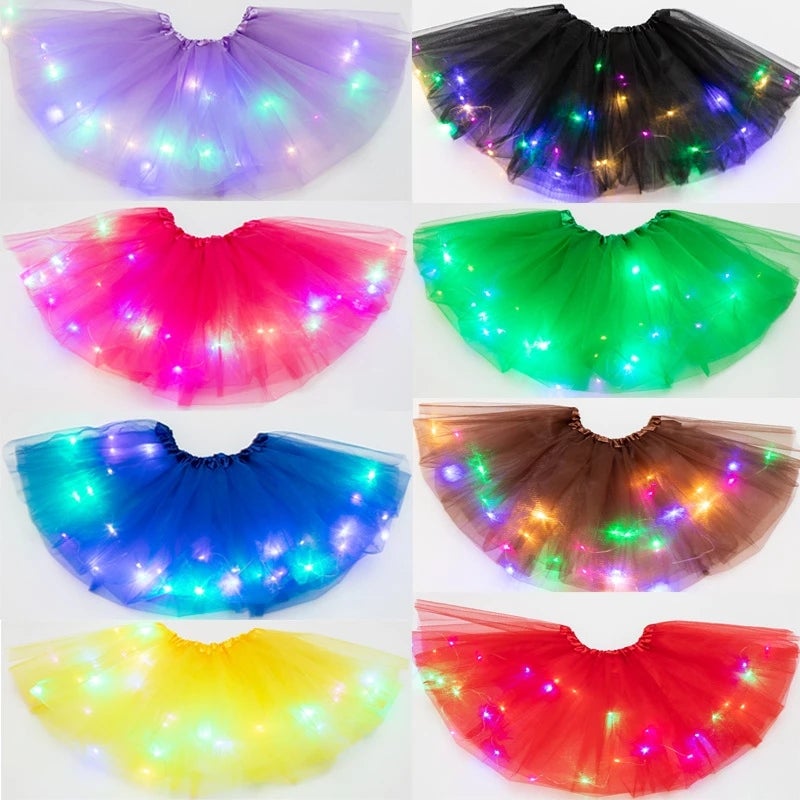 👗 68% DE RÉDUCTION ! ✨ Jupe Tutu LED Magique - Illumination Éclatante avec 8 Modes Lumineux, Parfaite pour Fêtes/Déguisements/Photos 💃🎉