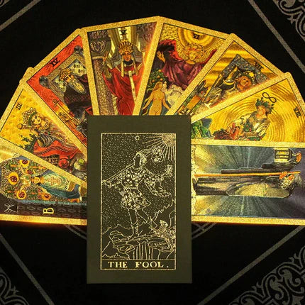 📢50% DE RÉDUCTION✨Jeu de Tarot « Witchy Cauldron » Rose Gold – 80 Cartes Feuille d’Aluminium + Livre Guide Inclus⚡