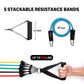 💪PROMO LIMITÉE 50% DE RÉDUCTION✨Kit Bandes de Résistance 12 Pièces – 10-100 LBS, Latex Naturel, Mallette Transport🧳