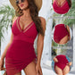 🍧Le maillot de bain amincissant en mesh transparent avec wraps de sarong