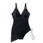 🍧Le maillot de bain amincissant en mesh transparent avec wraps de sarong