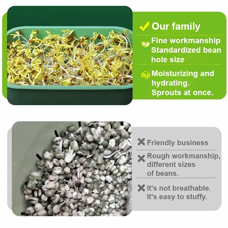 🌱 PROMO LIMITÉE 50% DE RÉDUCTION ! 💥 Caisse Germination Empilable – Mult couche, Anti-Moisissure, Sans Sol ✨