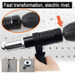 Kit Adaptateur Professionnel pour Pistolet à Rivets avec 4 Boulons de Buse