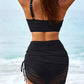 💎 50% DE RÉDUCTION ! 💎 Ensemble Bikini Taille Haute avec Jupe & Détails en Maille – Séchage Rapide, Contrôle du Ventre & Soutien Élégant 🌸👙