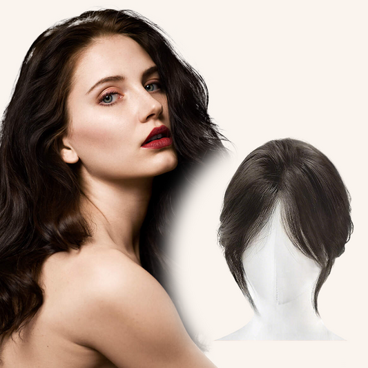 Frange Partielle Naturelle à Clipser - Postiche Invisible et Sans Couture