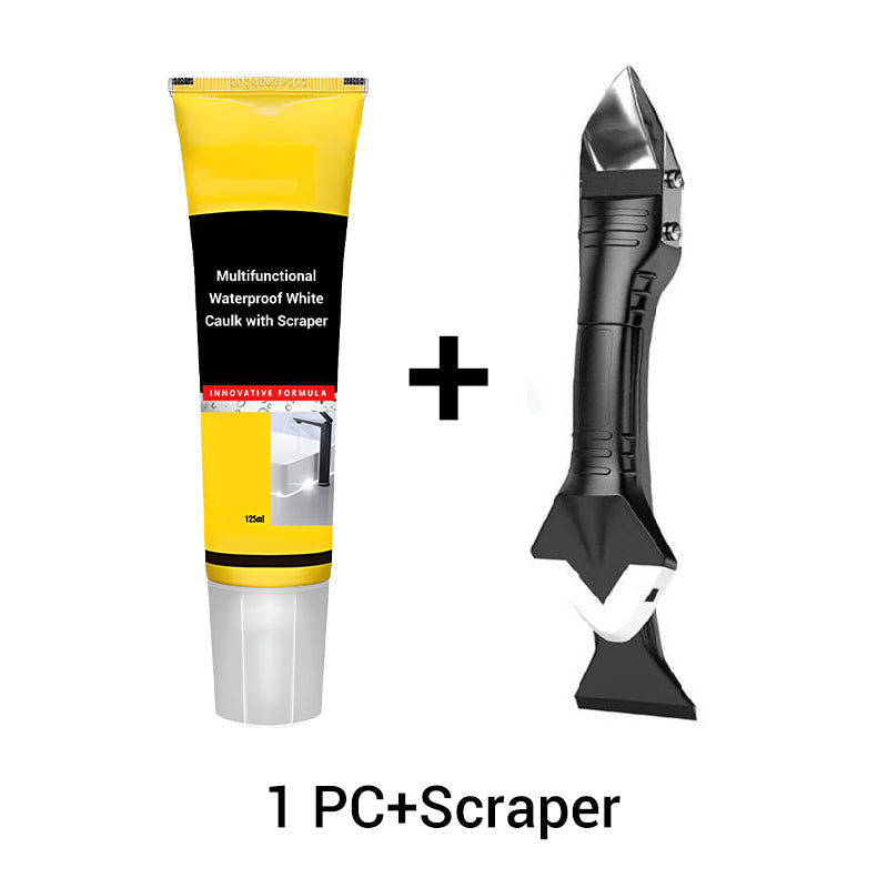 Caulk blanc multifonctionnel imperméable avec grattoir
