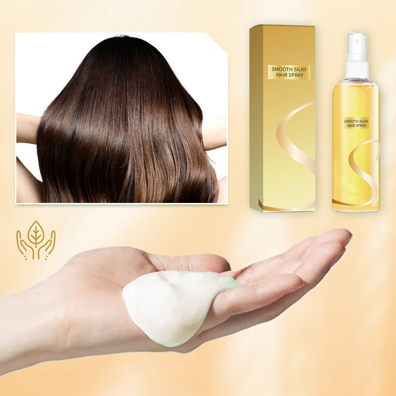Spray d'Huile Capillaire Sans Rinçage – Lissage, Brillance Longue Durée
