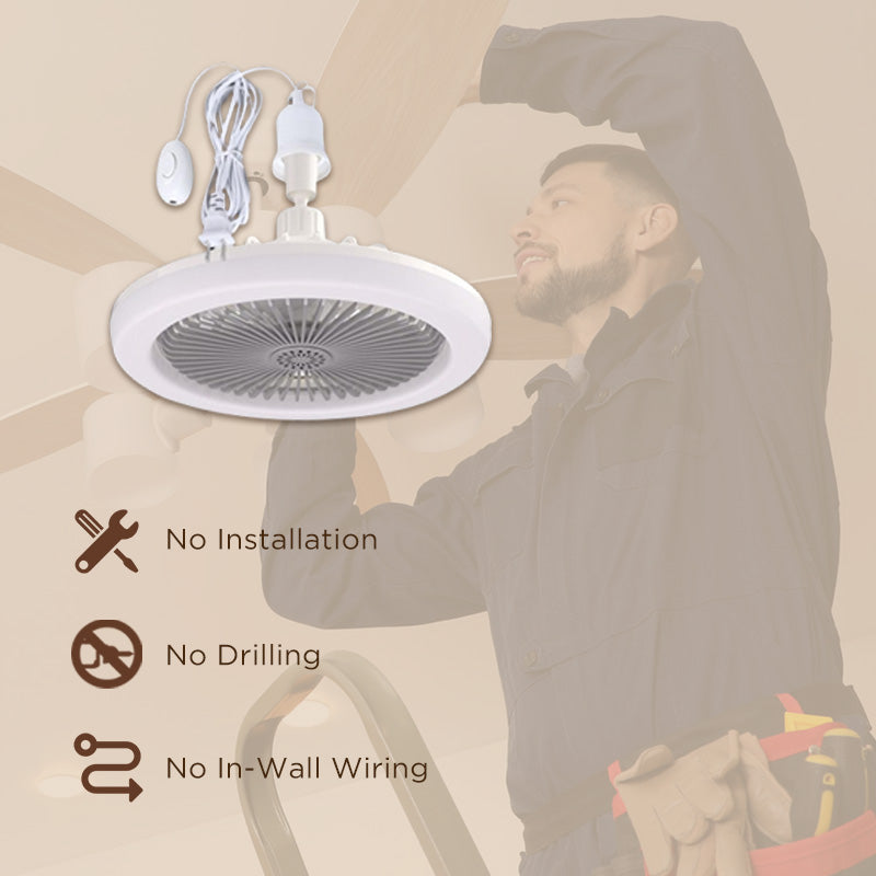 Ventilateur de plafond aromathérapie avec lumière et télécommande