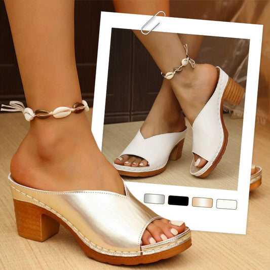 🌸Soldes d'été 50% de réduction🌸Sandales orthopédiques pour femmes avec talon bloc