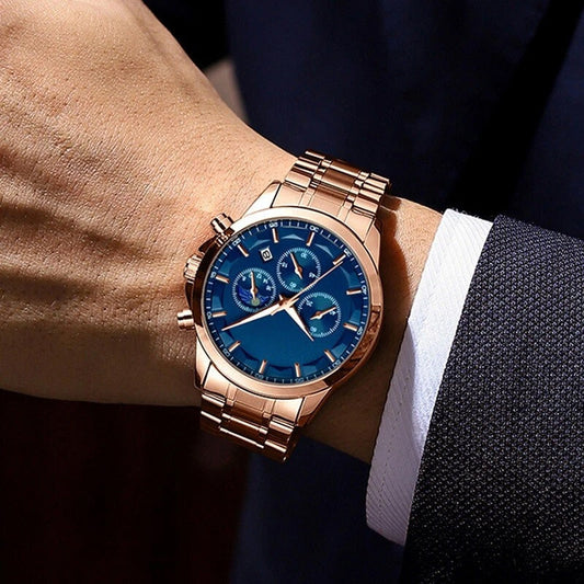 🎁🔥2025 ventes chaudes🔥⌚Montre à quartz en acier inoxydable pour hommes