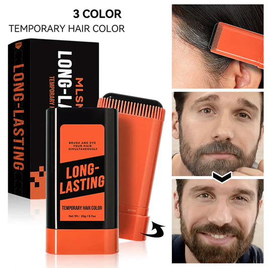 ✨Nouveaux bâtons de teinture capillaire 2025 - Couvre les cheveux gris et la barbe (🔥50 % de réduction)