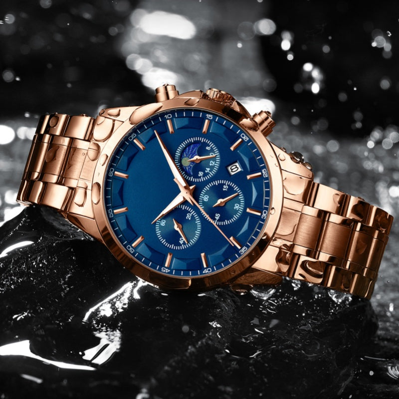 🎁🔥2025 ventes chaudes🔥⌚Montre à quartz en acier inoxydable pour hommes