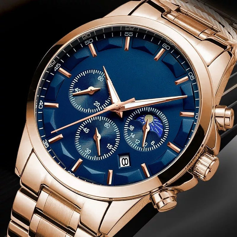 🎁🔥2025 ventes chaudes🔥⌚Montre à quartz en acier inoxydable pour hommes