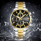 ⌚Montre-bracelet d'affaires en acier inoxydable pour hommes