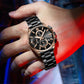 ⌚Montre-bracelet d'affaires en acier inoxydable pour hommes