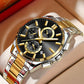 ⌚Montre-bracelet d'affaires en acier inoxydable pour hommes