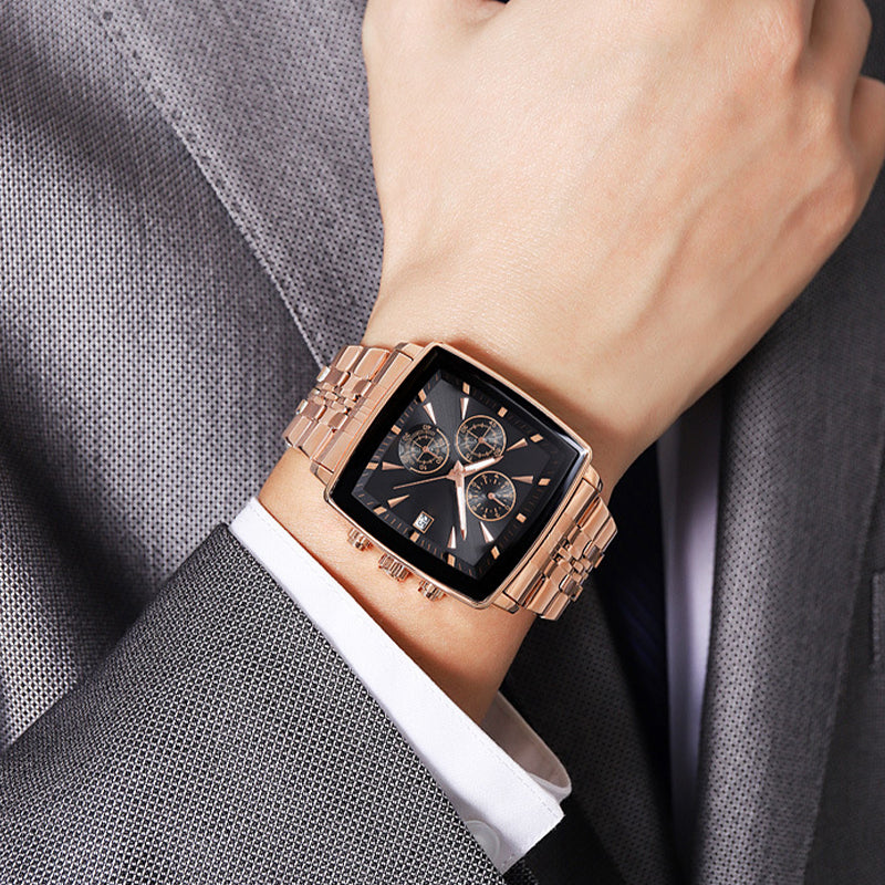 📢📢70 % DE RÉDUCTION !!! ✨Montre à quartz multifonctionnelle étanche pour hommes