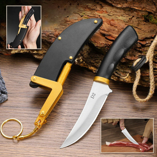 🔪✨Couteau à Fruits Multifonction Portable pour L'extérieur avec Étui