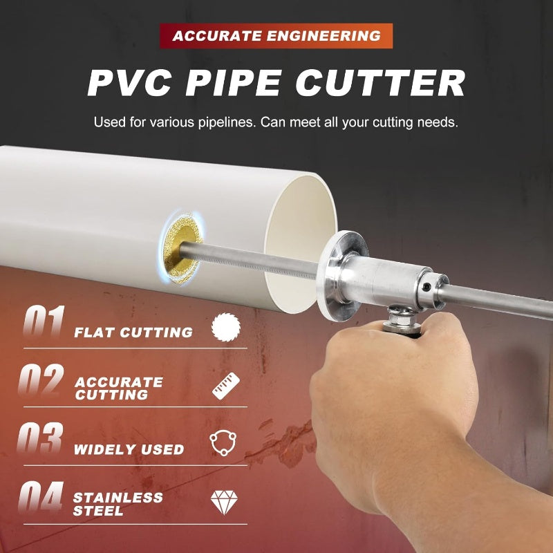 📢📢50 % DE RÉDUCTION⏰Coupe-tubes intérieur PVC – 18 cm, réglable & multi-matériaux – Coupe propre dans les espaces restreints – idéal pour plomberie ou bricolage 🔧
