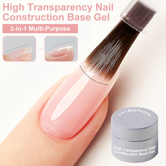 🎉Achetez 2 Obtenez 3 Gratuit💅Base de construction d'ongles 3-en-1 multi-usages à haute transparence Gel de construction d'ongles