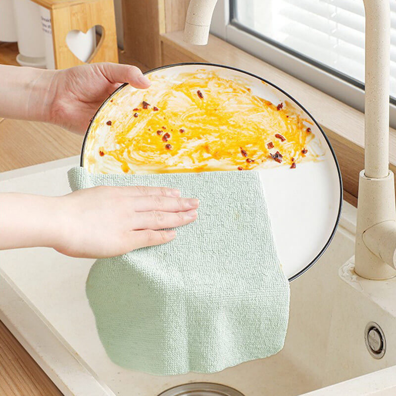 📢📢50% DE RÉDUCTION !! ⏰🌿 Essuie-Tout Réutilisables en Microfibre – Boîte de 20 Pièces – Cellulose Suédoise & Coton – Lavables 200 Fois pour Cuisine Écologique ♻️