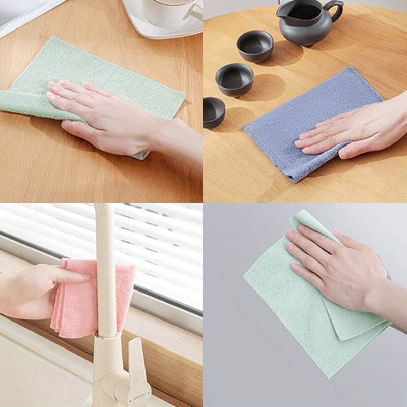 📢📢50% DE RÉDUCTION !! ⏰🌿 Essuie-Tout Réutilisables en Microfibre – Boîte de 20 Pièces – Cellulose Suédoise & Coton – Lavables 200 Fois pour Cuisine Écologique ♻️