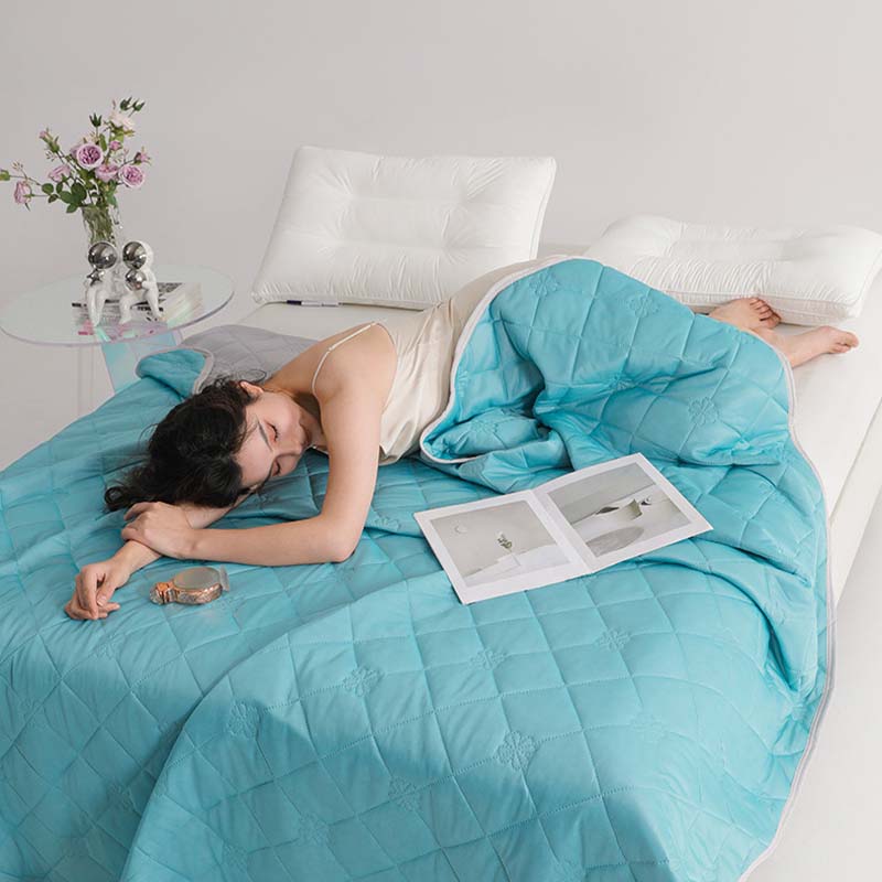 📢📢50 % DE RÉDUCTION❄️Couette d'été rafraîchissante, imprimée, lavable et respirante💤