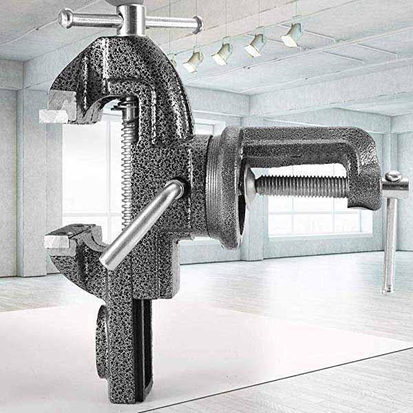 🔧 Étau Mini Universel Haute Performance — Fonte Trempée, Rotation 360°, Mâchoires Amovibles, Atelier & Bricolage ✨