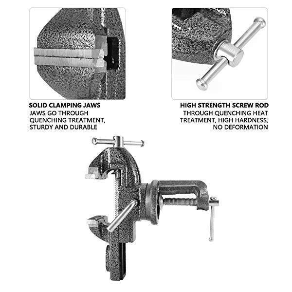 🔥 50% DE RÉDUCTION ! 🔧 Étau Mini Universel Haute Performance – Fonte Trempée – Rotation 360° & Mâchoires 63 mm for Atelier & Bricolage