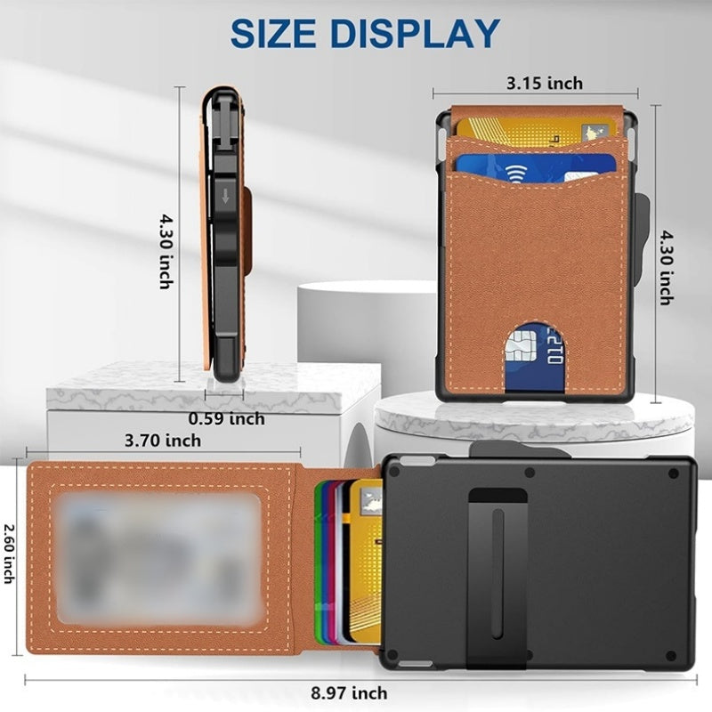 Portefeuille Ultra Mince avec Protection RFID - Porte-Cartes Compact