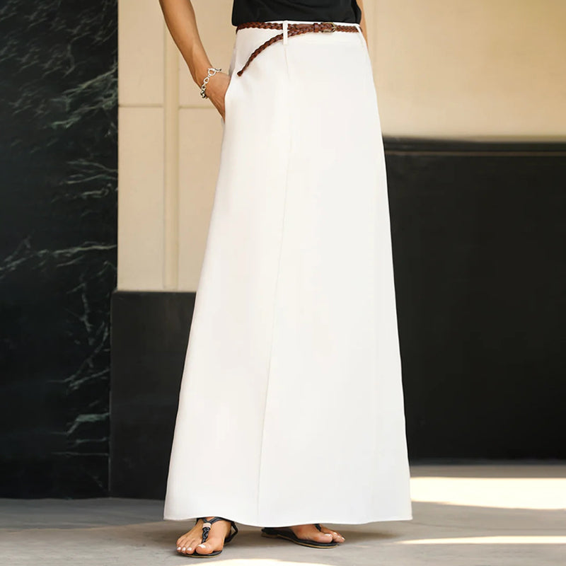 🎀Jupe longue rétro fluide en mousseline pour femme - Style romantique et élégant