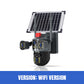 📸Caméra dôme solaire à triple objectif 360° – Surveillance complète