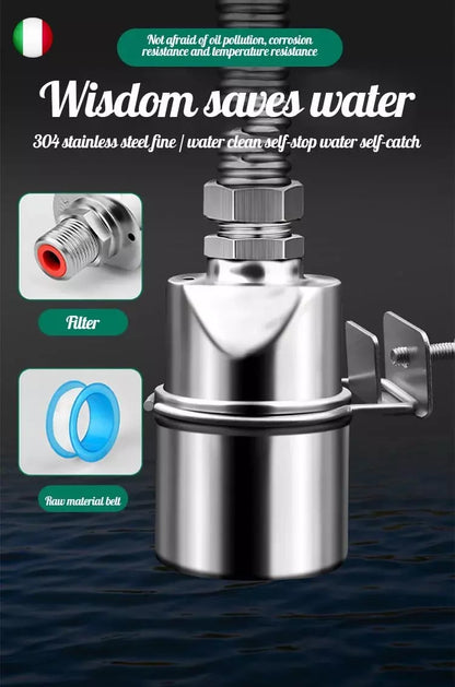 📢📢50% DE RÉDUCTION !! ⏰ Vanne à Flotteur en Acier Inoxydable 304 pour Contrôle du Niveau d'Eau🚰