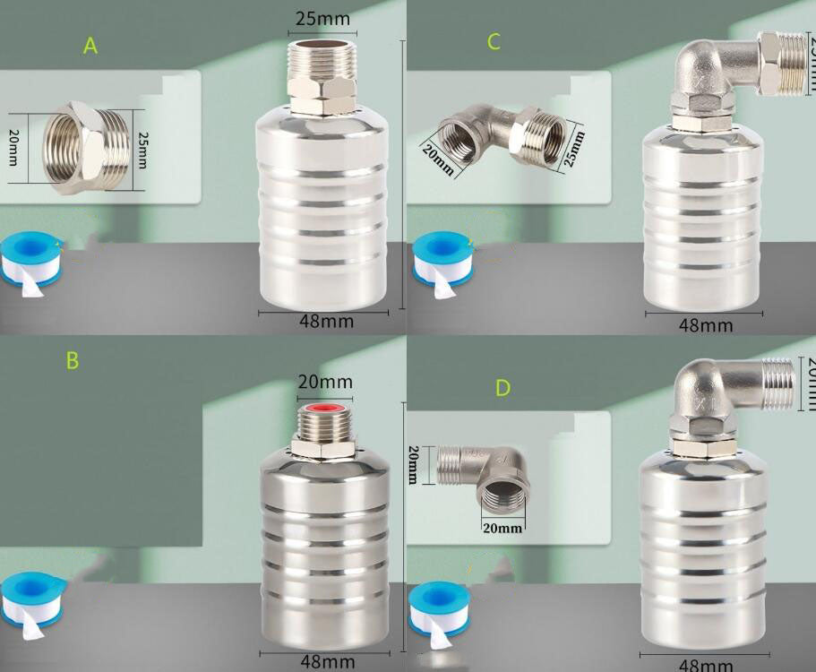 📢📢50% DE RÉDUCTION !! ⏰ Vanne à Flotteur en Acier Inoxydable 304 pour Contrôle du Niveau d'Eau🚰