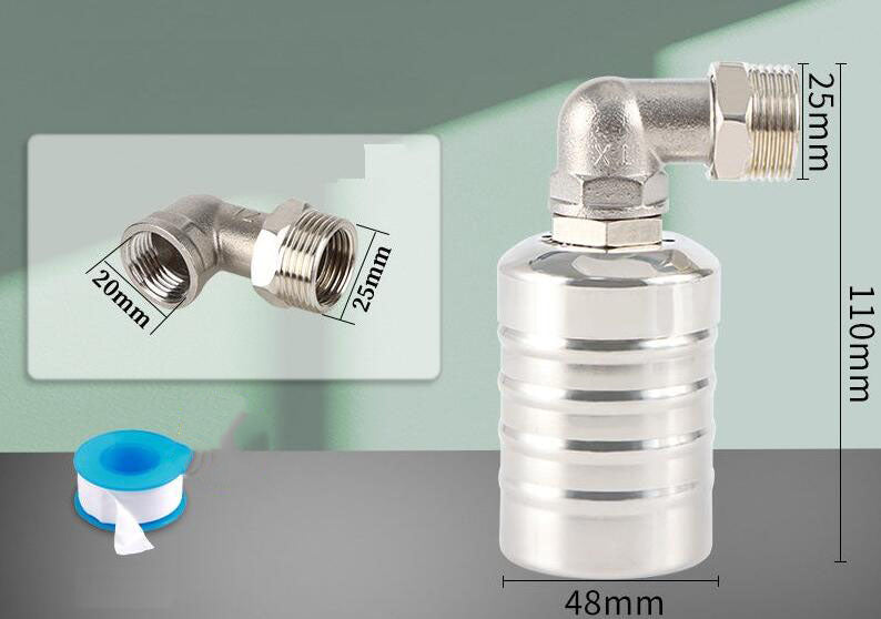 📢📢50% DE RÉDUCTION !! ⏰ Vanne à Flotteur en Acier Inoxydable 304 pour Contrôle du Niveau d'Eau🚰