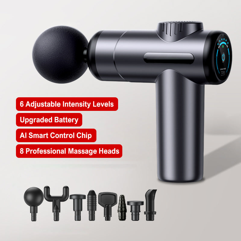 💥Masseur portable pour tissus profonds avec 6 vitesses & 8 têtes🎁
