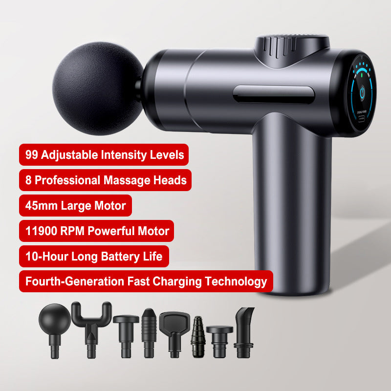 💥Masseur portable pour tissus profonds avec 6 vitesses & 8 têtes🎁