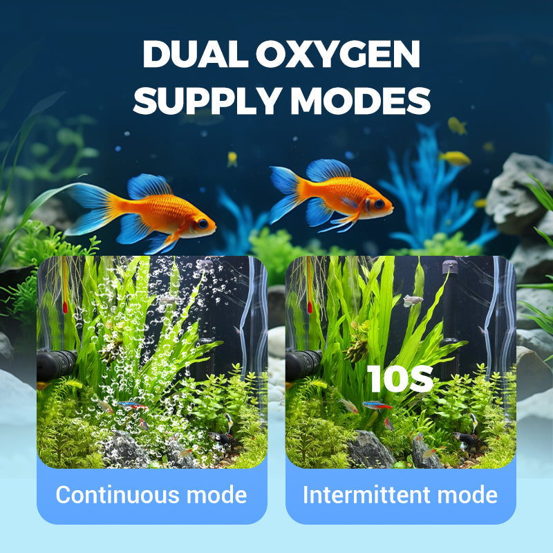 🐠Prix réduit pour une durée limitée - Pompe à air pour aquarium silencieuse et puissante avec double mode