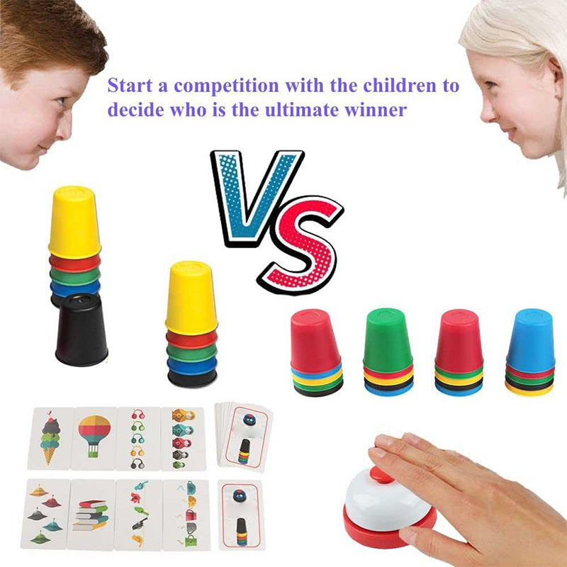 Set de Jeu de Puzzle de Gobelets à Empiler Rapidement