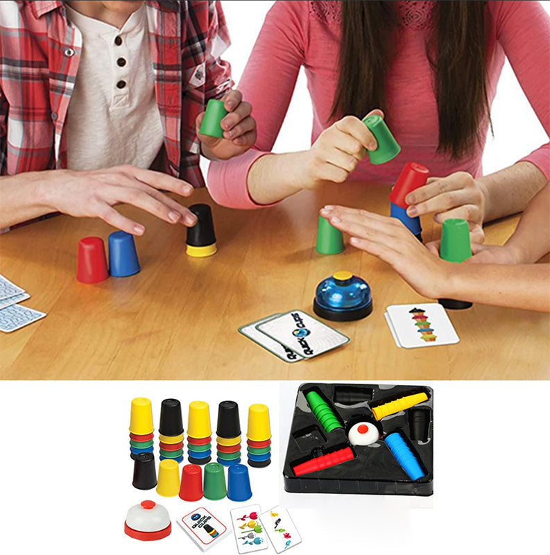 Set de Jeu de Puzzle de Gobelets à Empiler Rapidement