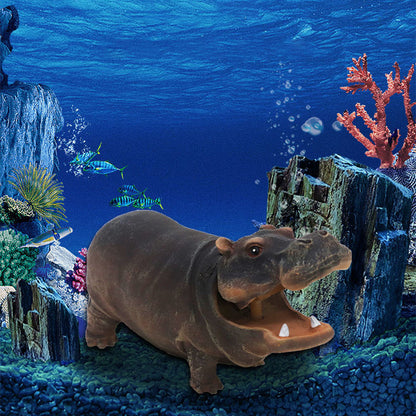 📢🐘 PROMO FLASH : 50% DE RÉDUCTION ! ⏰ Décoration Hippopotame à Bulles pour Aquarium – Résine Écologique – Bullage Apaisant & Oxygénation 🐟